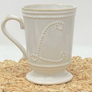 Initial L Mug  Western / Rustic Mug 16 oz